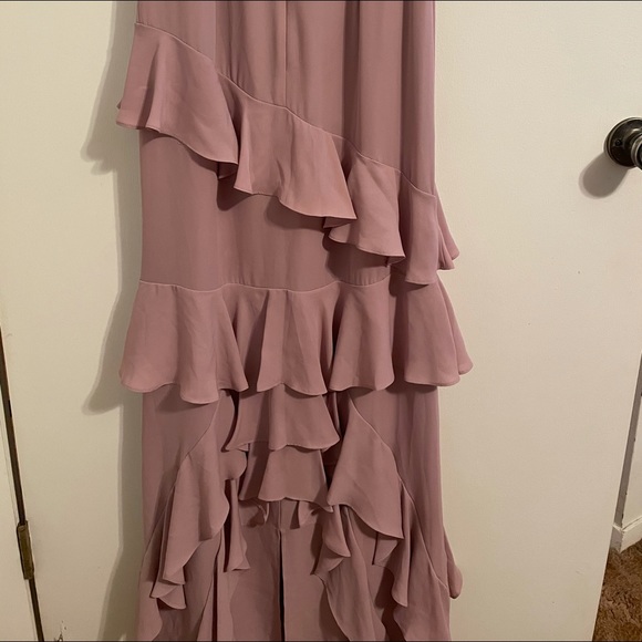 “Waye” Long Formal Dress with ruffles - Picture 4 of 8